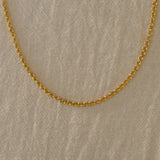 verrmae, nala necklace, gold rolo link chain necklace, verrmae, necklaces, 18k gold plated jewellery, 18k gold plated necklace, 18k gold plated stainless steel, 18k gold plated, waterproof jewellery, vintage inspired jewellery, jewellery melbourne, jewellery, everyday jewellery, gold jewellery, gold necklace, gold plated necklace, gold plated jewellery, jewellery australia