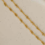 verrmae, nevan necklace, gold twisted interlocked link necklace, verrmae, necklaces, 18k gold plated jewellery, 18k gold plated necklace, 18k gold plated stainless steel, 18k gold plated, waterproof jewellery, vintage inspired jewellery, jewellery melbourne, jewellery, everyday jewellery, gold jewellery, gold necklace, gold plated necklace, gold plated jewellery, jewellery australia