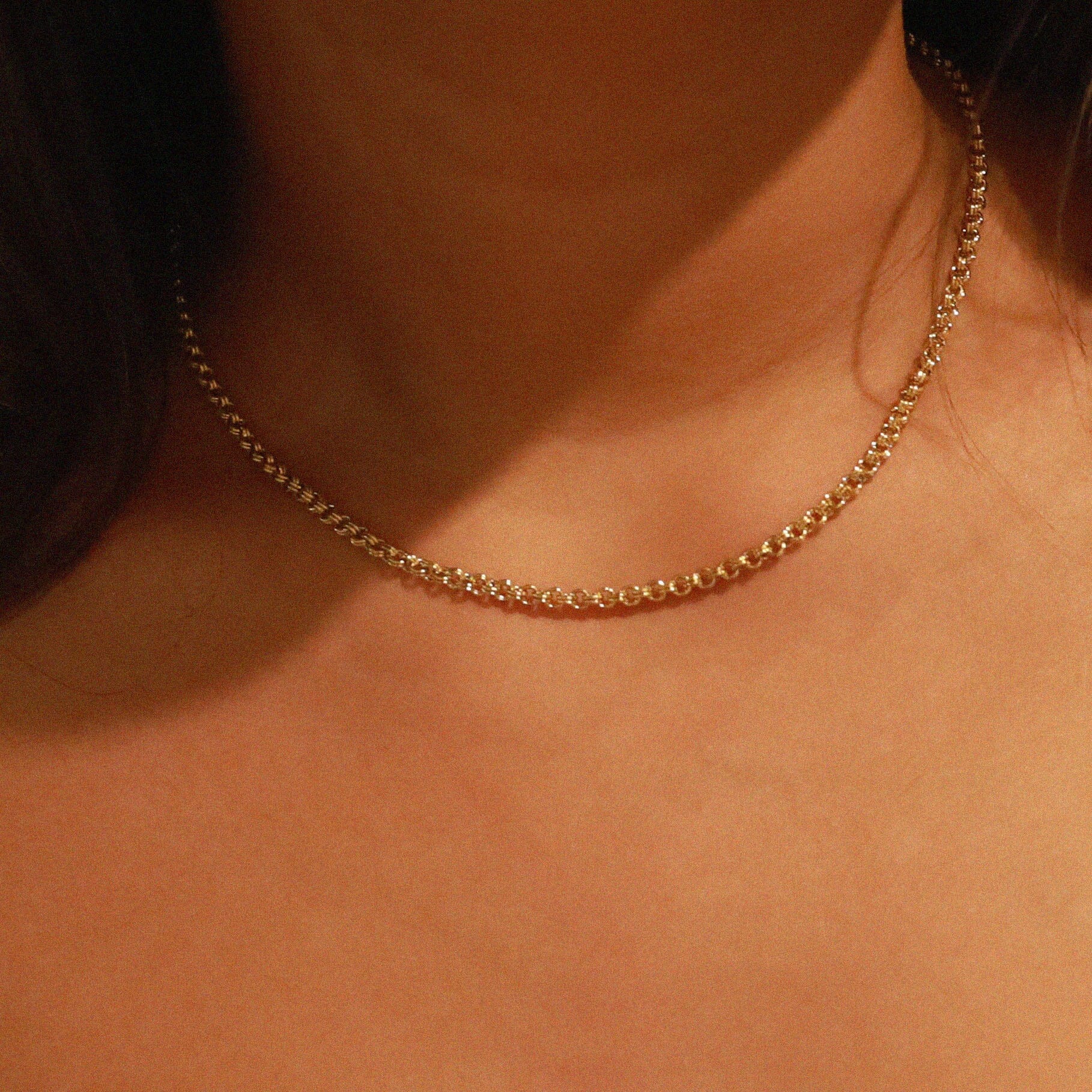 verrmae, nala necklace, gold rolo link chain necklace, verrmae, necklaces, 18k gold plated jewellery, 18k gold plated necklace, 18k gold plated stainless steel, 18k gold plated, waterproof jewellery, vintage inspired jewellery, jewellery melbourne, jewellery, everyday jewellery, gold jewellery, gold necklace, gold plated necklace, gold plated jewellery, jewellery australia