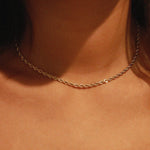 verrmae, narela necklace, 3mm rope chain necklace, verrmae, necklaces, 18k gold plated jewellery, 18k gold plated necklace, 18k gold plated stainless steel, 18k gold plated, waterproof jewellery, vintage inspired jewellery, jewellery melbourne, jewellery, everyday jewellery, gold jewellery, gold necklace, gold plated necklace, gold plated jewellery, jewellery australia