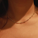 verrmae, nevan necklace, gold twisted interlocked link necklace, verrmae, necklaces, 18k gold plated jewellery, 18k gold plated necklace, 18k gold plated stainless steel, 18k gold plated, waterproof jewellery, vintage inspired jewellery, jewellery melbourne, jewellery, everyday jewellery, gold jewellery, gold necklace, gold plated necklace, gold plated jewellery, jewellery australia