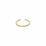 Verrmae Bansie Gold Open Cuff Twisted Bangle, minimalist 18K Gold Plated Stainless Steel, tarnish resistant, waterproof jewellery Australia