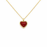 NAELIS GOLD HEART PENDANT NECKLACE