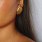 eddis gold earrings, verrmae, earrings, 18k gold plated jewellery, 18k gold plated earrings, 18k gold plated stainless steel, 18k gold plated, waterproof jewellery, vintage inspired jewellery, vintage inspired earrings, jewellery melbourne, jewellery, statement jewellery, everyday jewellery, gold jewellery, gold earrings, gold plated earrings, gold plated jewellery, jewellery australia