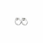 Rhodium PVD plated stainless steel earrings - Enaia - Verrmae Australia