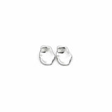 Rhodium PVD plated stainless steel earrings - Enaia - Verrmae Australia