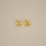 verrmae, eowin earrings, gold stud resembling blooming flower, 18k gold plated jewellery, 18k gold plated earrings, 18k gold plated stainless steel, 18k gold plated, waterproof jewellery, vintage inspired jewellery, vintage inspired earrings, jewellery melbourne, jewellery, statement jewellery, everyday jewellery, gold jewellery, gold earrings, gold plated earrings, gold plated jewellery, jewellery australia