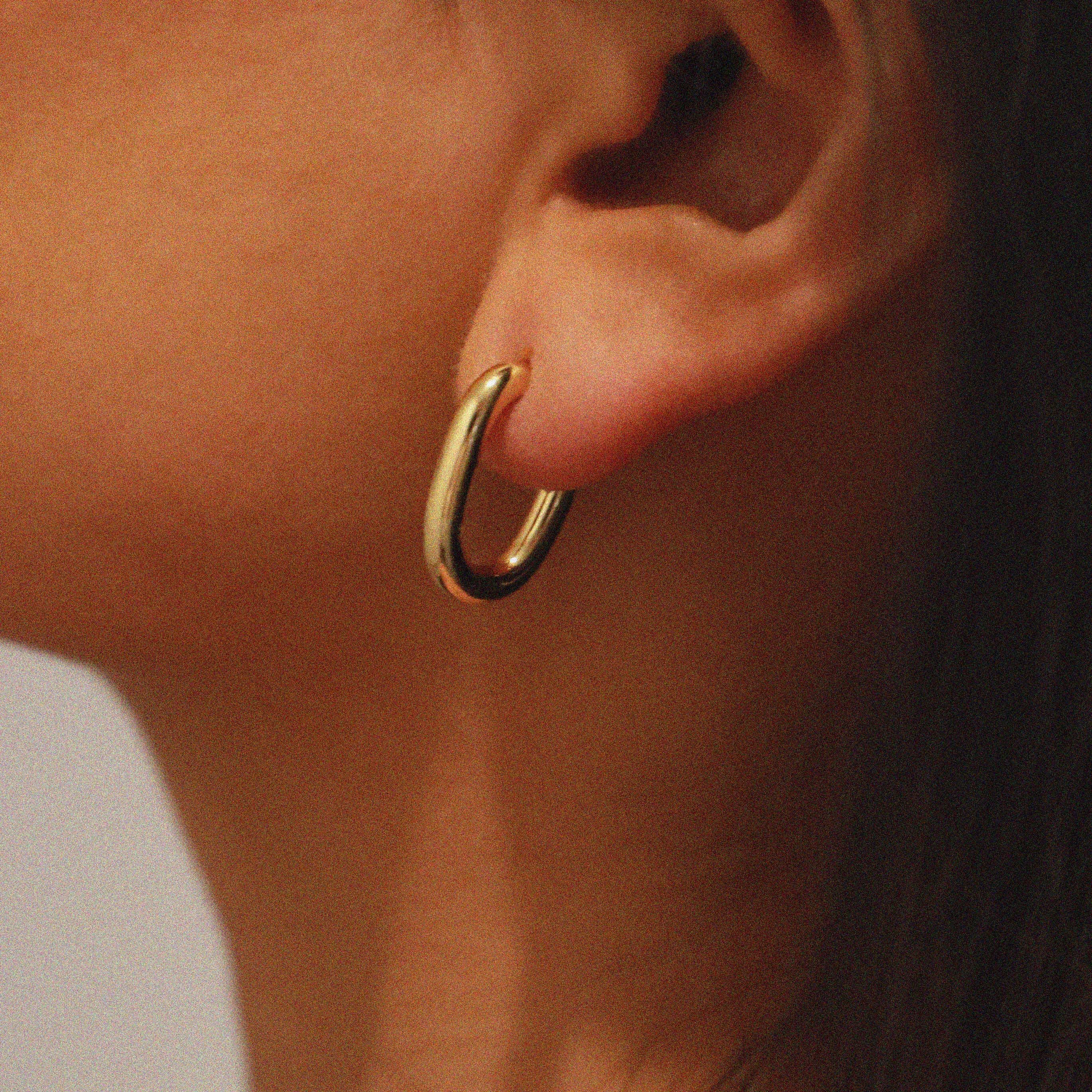verrmae, ellie earrings, mini oval-shaped hoop earrings, earrings, 18k gold plated jewellery, 18k gold plated earrings, 18k gold plated stainless steel, 18k gold plated, waterproof jewellery, vintage inspired jewellery, vintage inspired earrings, jewellery melbourne, jewellery, statement jewellery, everyday jewellery, gold jewellery, gold earrings, gold plated earrings, gold plated jewellery, jewellery australia
