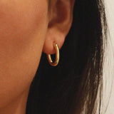 verrmae, ellie earrings, mini oval-shaped hoop earrings, earrings, 18k gold plated jewellery, 18k gold plated earrings, 18k gold plated stainless steel, 18k gold plated, waterproof jewellery, vintage inspired jewellery, vintage inspired earrings, jewellery melbourne, jewellery, statement jewellery, everyday jewellery, gold jewellery, gold earrings, gold plated earrings, gold plated jewellery, jewellery australia