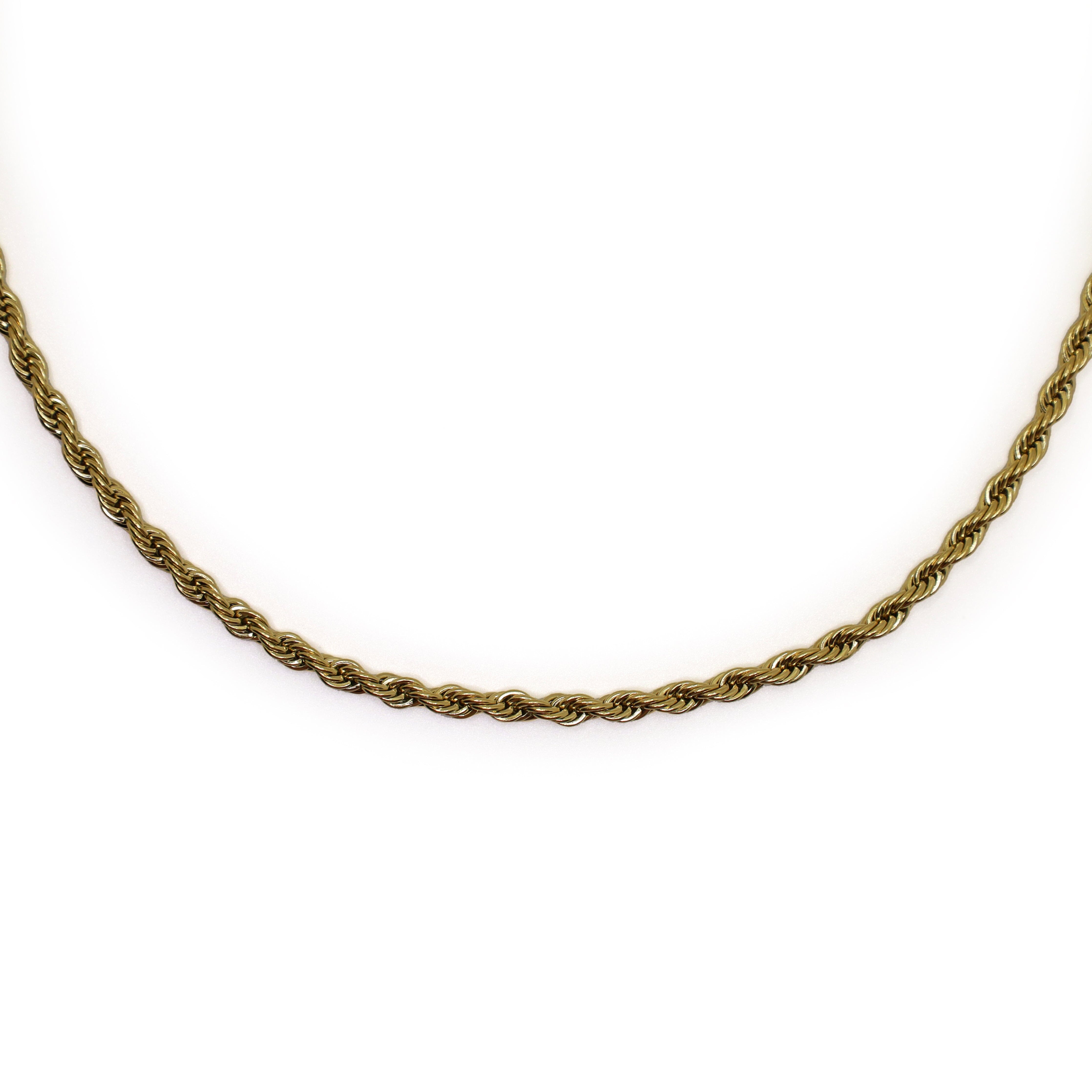 verrmae, narela necklace, 3mm rope chain necklace, verrmae, necklaces, 18k gold plated jewellery, 18k gold plated necklace, 18k gold plated stainless steel, 18k gold plated, waterproof jewellery, vintage inspired jewellery, jewellery melbourne, jewellery, everyday jewellery, gold jewellery, gold necklace, gold plated necklace, gold plated jewellery, jewellery australia